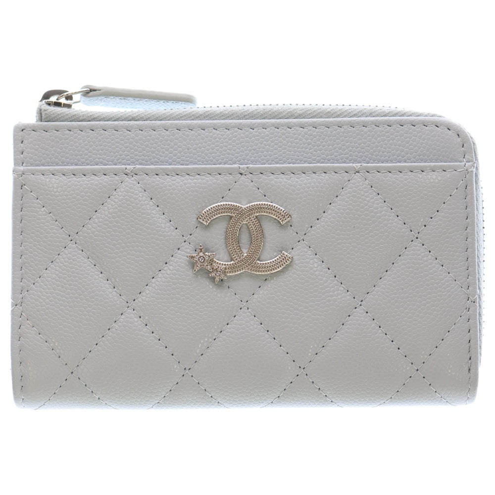 CHANEL(シャネル) マトラッセ フラグメントケース ストラスブルー