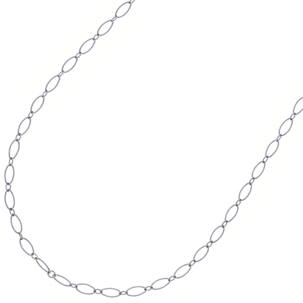 TIFFANY & Co.(ティファニー) オーバルリンク クラスプ チェーン ネックレス K18WG ジュエリー レディース