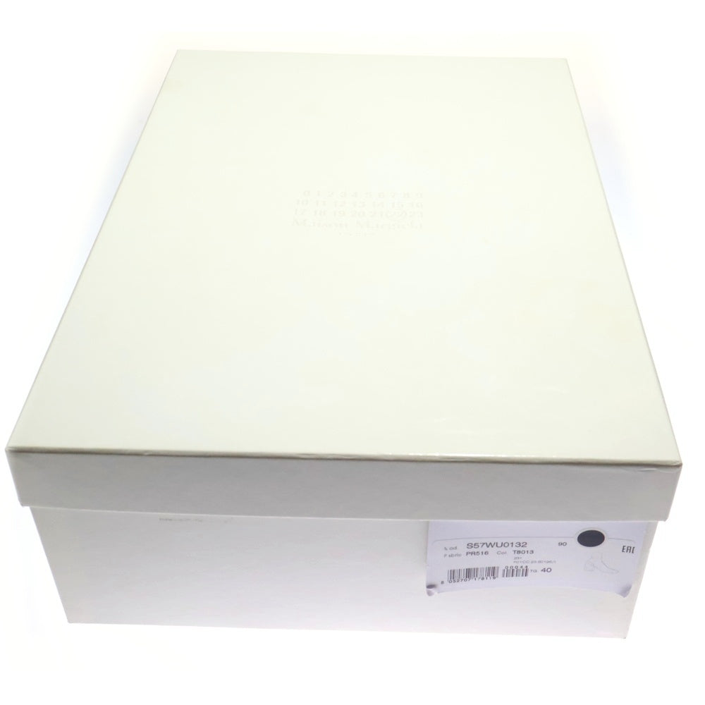 Maison Margiela(メゾンマルジェラ) Tabi タビ レザー ヒール ハイカット ショートブーツ ブラック S57WU0132