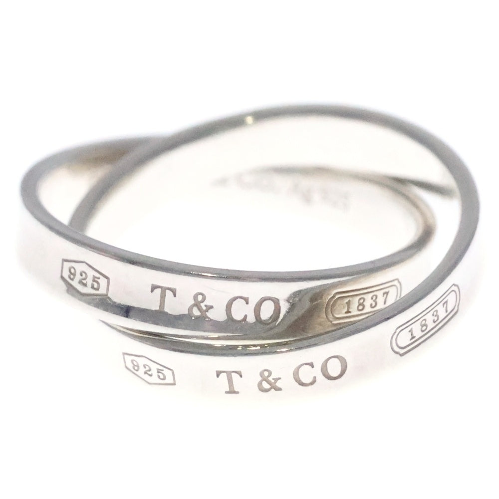 Tiffany ナロー　リング　シルバー　Ag925 13.5号　1837 TIFFANY & Co.(ティファニー) 1837 ナロー インターロッキング ダブル