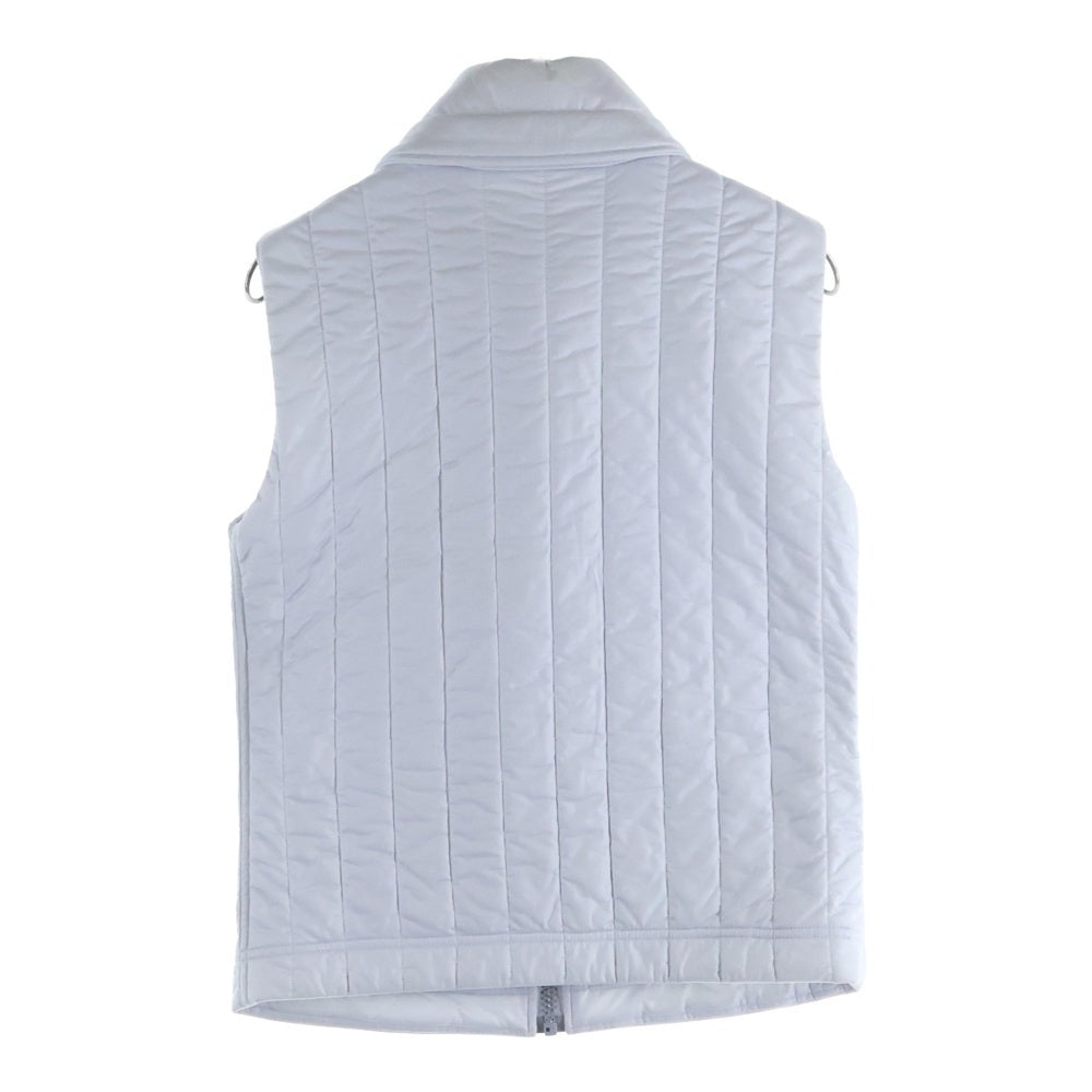 CHANEL(シャネル) 04AW ココマーク エンボスロゴ ジップアップ ノースリーブ ダウンベスト グレー レディース P24096V15285