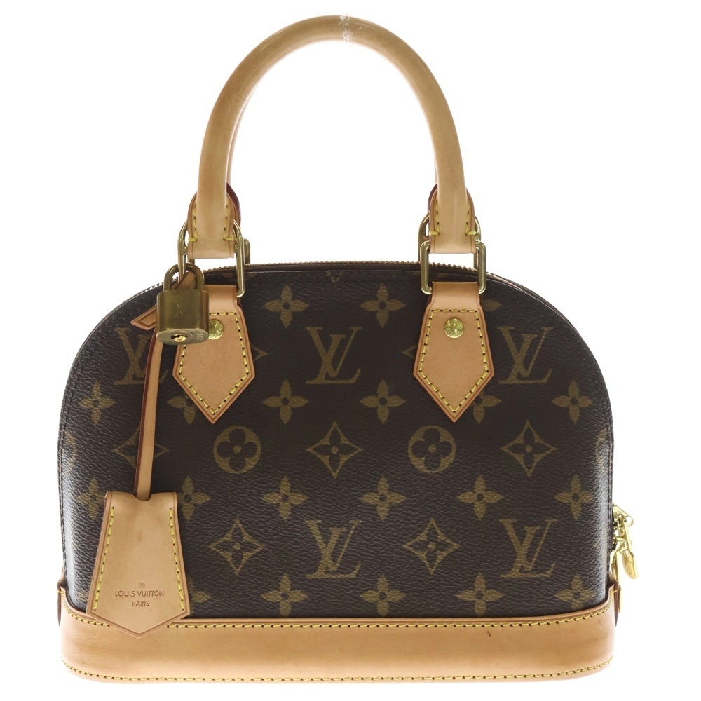 LOUIS VUITTON(ルイヴィトン) モノグラム アルマBB 2WAYバッグ ショルダーバッグ ハンドバッグ ブラウン レザー×PVC M53152 ゴールド金具 レディース