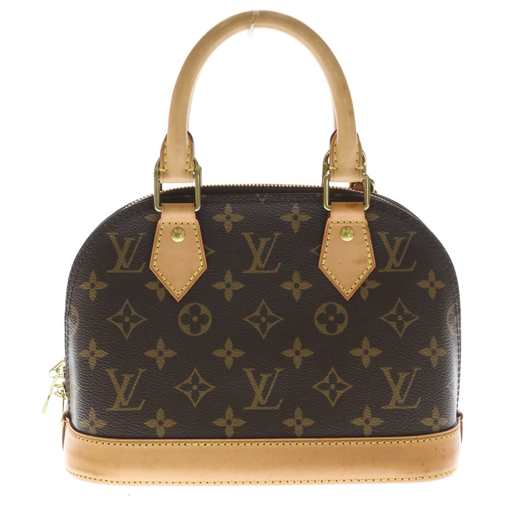 LOUIS VUITTON(ルイヴィトン) モノグラム アルマBB 2WAYバッグ ショルダーバッグ ハンドバッグ ブラウン レザー×PVC M53152 ゴールド金具 レディース