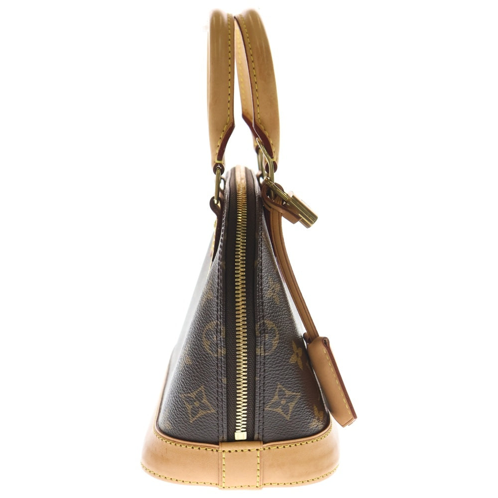 LOUIS VUITTON(ルイヴィトン) モノグラム アルマBB 2WAYバッグ ショルダーバッグ ハンドバッグ ブラウン レザー×PVC M53152 ゴールド金具 レディース