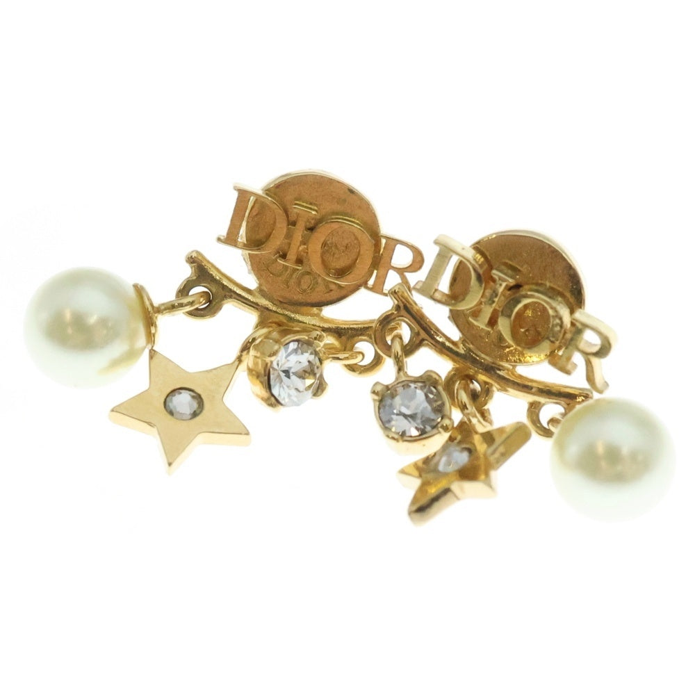 Christian Dior(クリスチャンディオール) ロゴ フェイクパールピアス