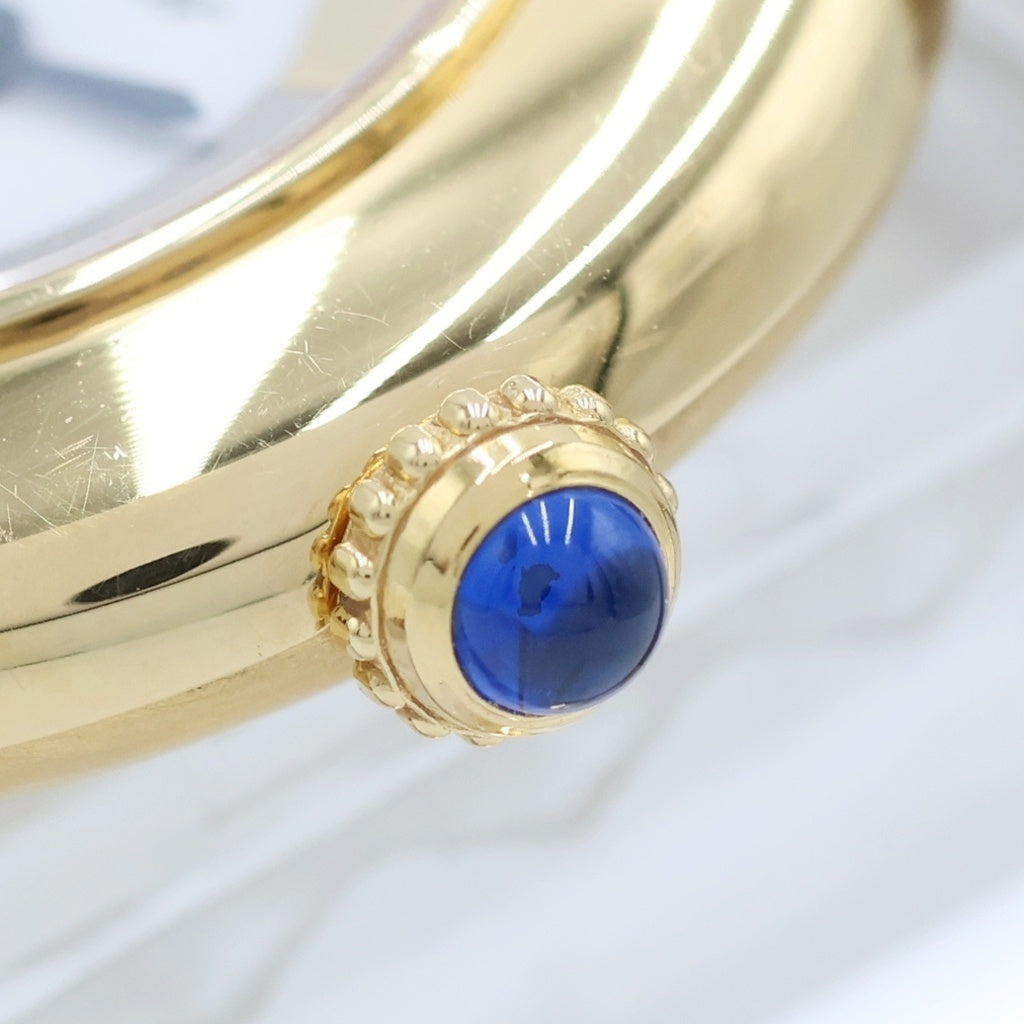 Cartier(カルティエ) マストコリゼ ヴェルメイユ SM GP×革/QZ クォーツ クオーツ 腕時計 W1006654 白文字盤 レディース