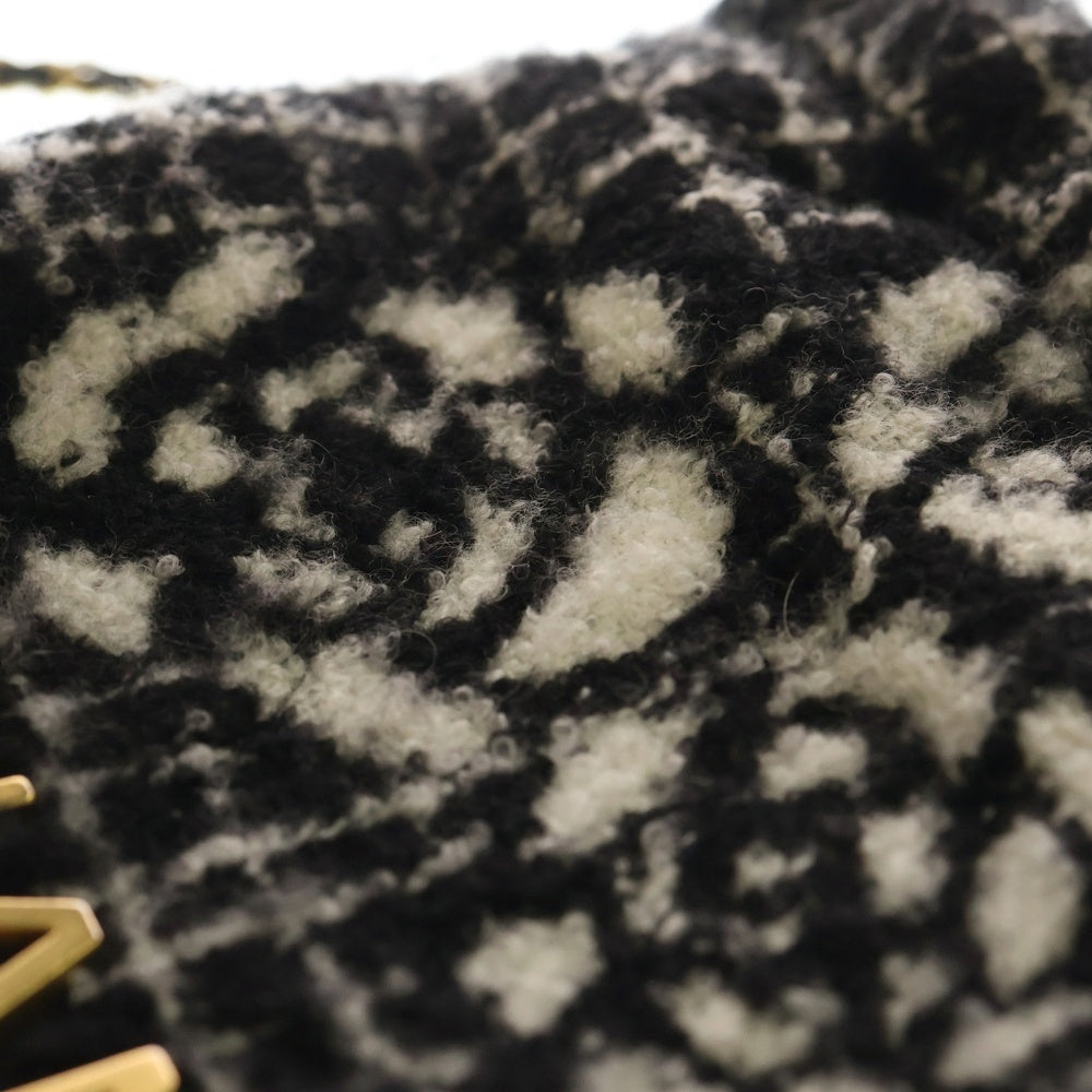 CHANEL(シャネル) シャネル22 カメリア 2WAY ショルダーバッグ ハンドバッグ ホワイト×ブラック ウール AS3980 レディース