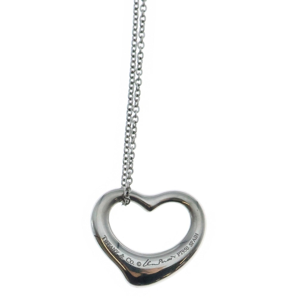 TIFFANY & Co.(ティファニー) オープンハート ダイヤモンド ネックレス Pt950 ジュエリー レディース