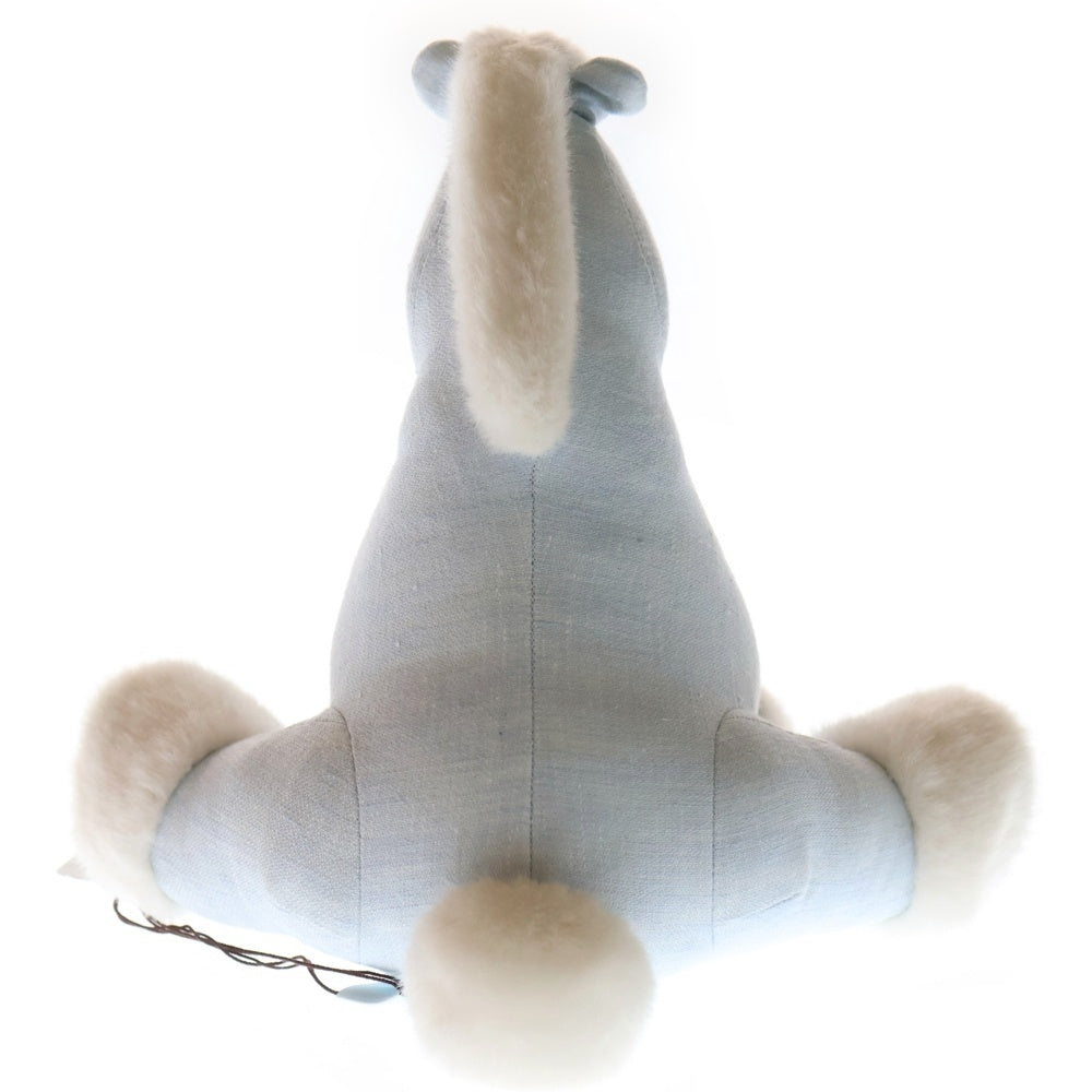 HERMES(エルメス) ベビー エルミー ホース ぬいぐるみ ブルー リネン レディース