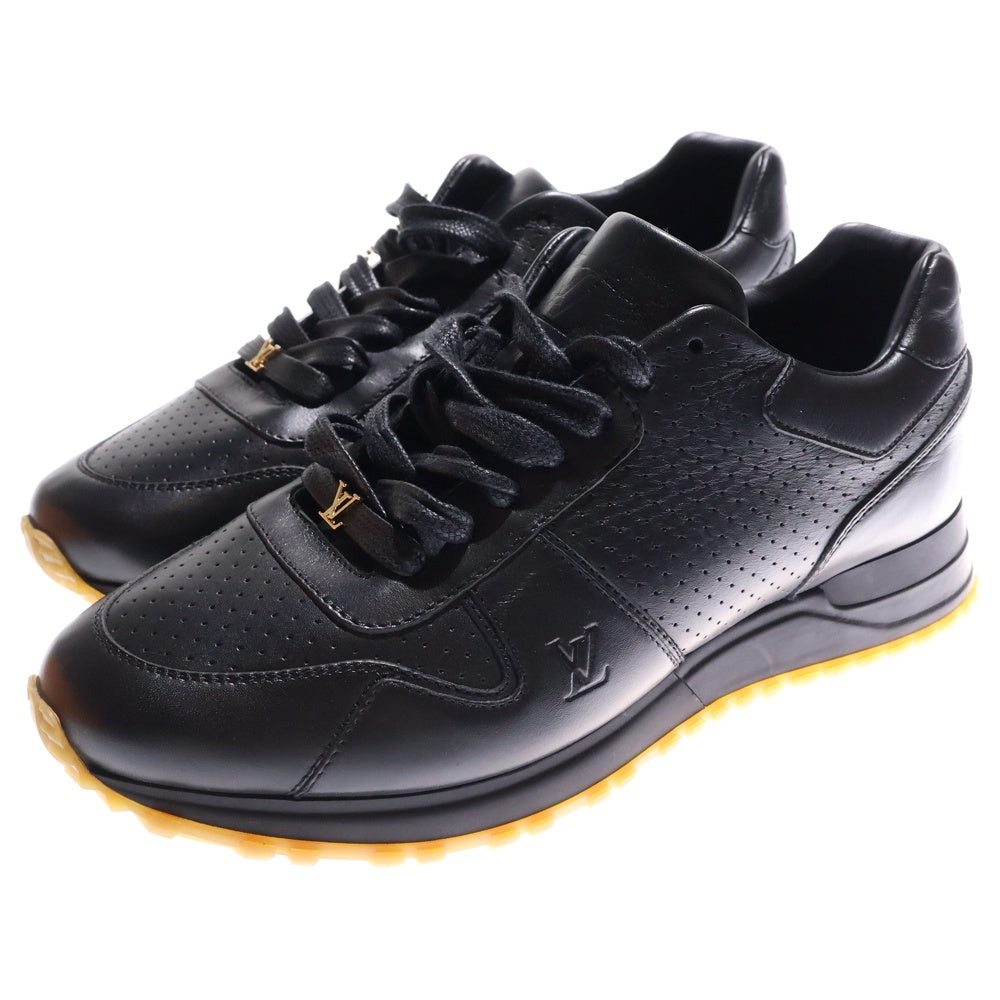 SUPREME(シュプリーム) ×LOUIS VUITTON Run Away Sneaker ランアウェイ レザー エンボスロゴ レースアップ ローカットシューズ スニーカー ブラック