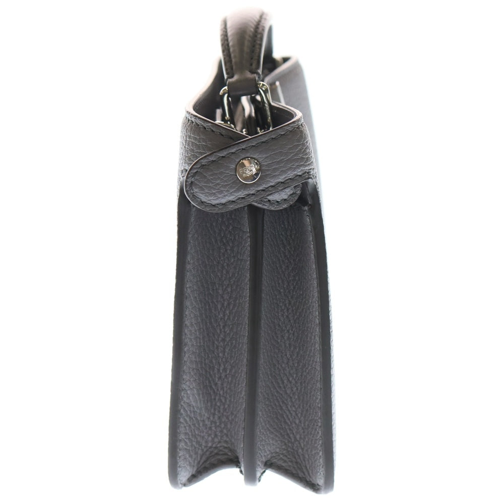 FENDI(フェンディ) ピーカブー アイシーツー スモール 2WAYバッグ ハンドバッグ ショルダーバッグ グレー グレージュ レザー シルバー金具