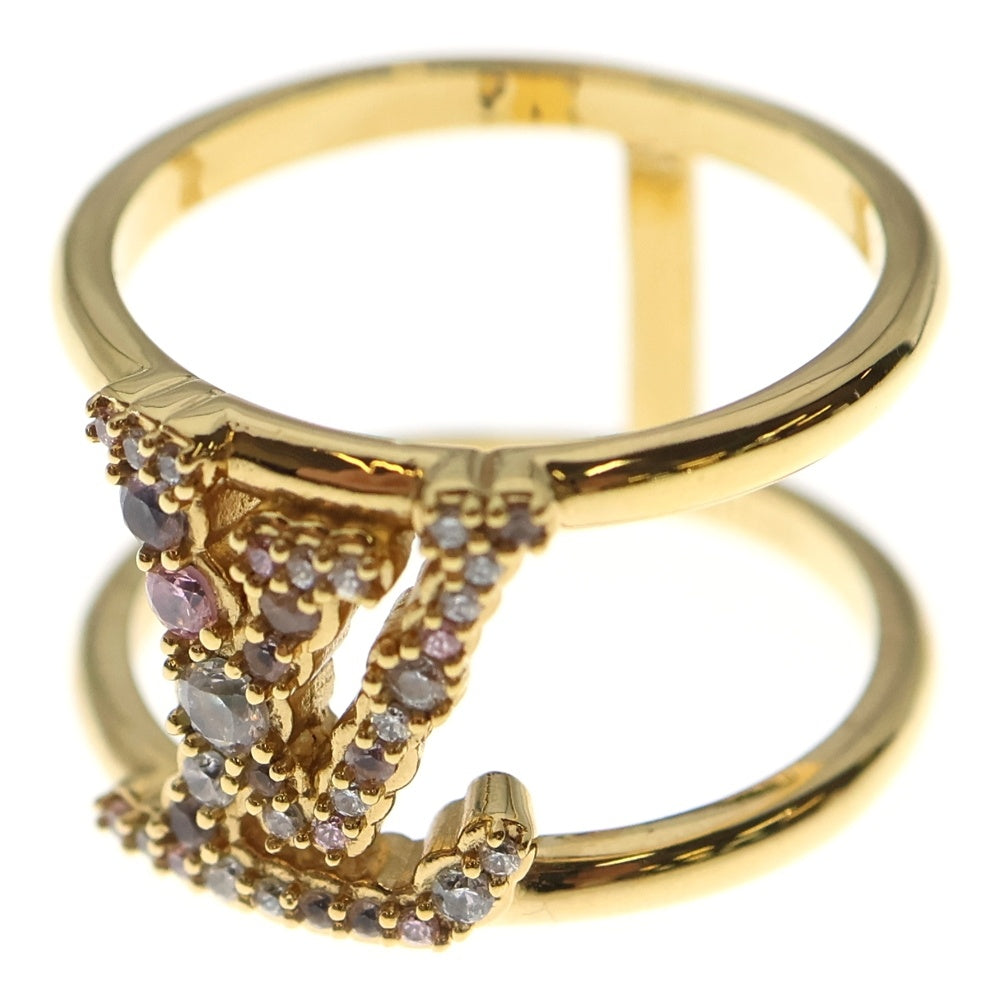 LOUIS VUITTON(ルイヴィトン) LV アイコニックトレゾール ゴールド ラインストーン 指輪 M1223L レディース