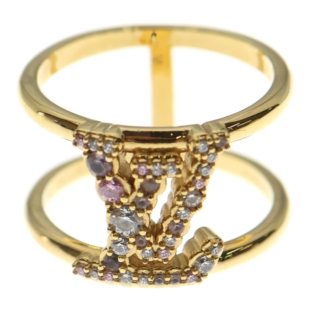 LOUIS VUITTON(ルイヴィトン) LV アイコニックトレゾール ゴールド ラインストーン 指輪 M1223L レディース