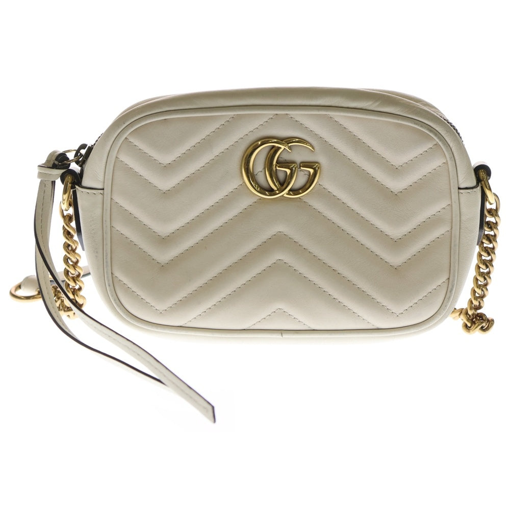 GUCCI(グッチ) GGマーモント ショルダーバッグ ミニバッグ チェーン 