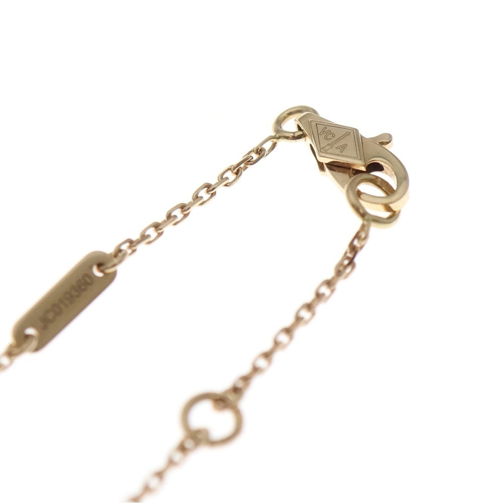 Van Cleef & Arpels(ヴァンクリーフアンドアーペル) スウィートアルハンブラ カーネリアン ネックレス K18 Au750 PG ピンクゴールド ペンダント レディース