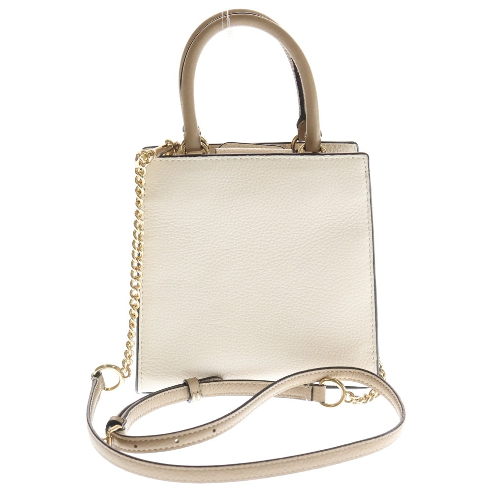 COACH(コーチ) 2WAYバッグ ハンドバッグ ショルダーバッグ チェーンバッグ ミニバッグ バイカラー ライトピンク×ライトブルー×パープル レザー ゴールド金具 レディース