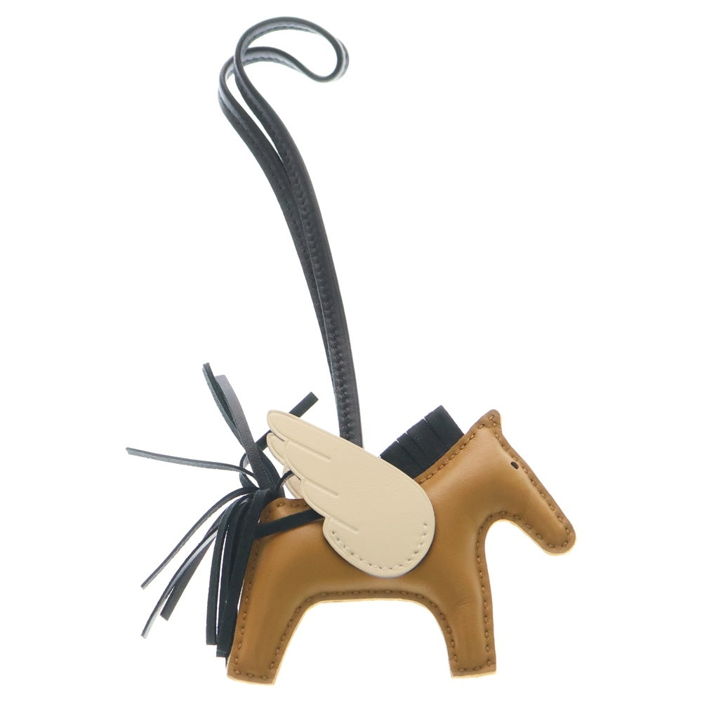 HERMES(エルメス) ロデオ ペガサスPM バッグチャーム チャイ×ブラック×ナタ アニョーミロ Z刻印