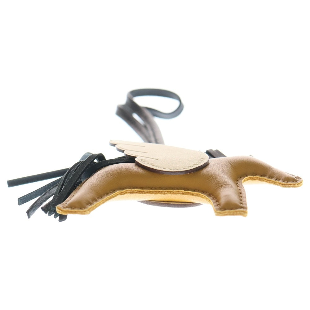 HERMES(エルメス) ロデオ ペガサスPM バッグチャーム チャイ×ブラック×ナタ アニョーミロ Z刻印