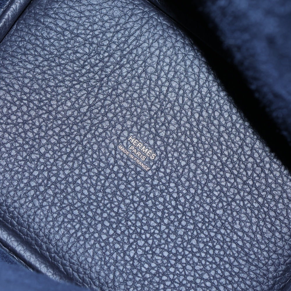 HERMES(エルメス) ピコタンロックPM ハンドバッグ ブルーニュイ トリヨンレザー ゴールド金具 B刻印