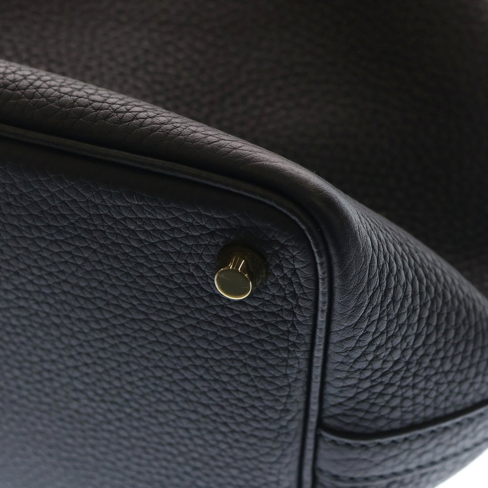 HERMES(エルメス) ピコタンロックPM ハンドバッグ ブルーニュイ トリヨンレザー ゴールド金具 B刻印