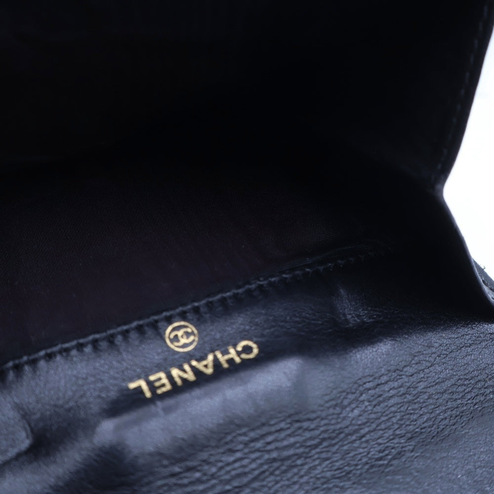 CHANEL(シャネル) ココマーク 2つ折り財布 ブラック キャビア レディース