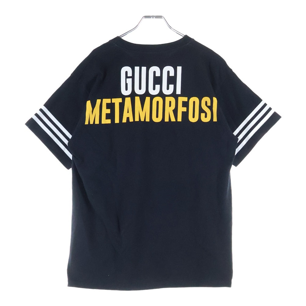GUCCI(グッチ) 22SS ×adidas アディダス フロントロゴクルーネック半袖Tシャツ ブラック 616036