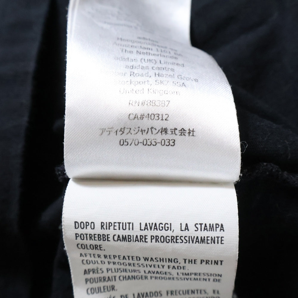 GUCCI(グッチ) 22SS ×adidas アディダス フロントロゴクルーネック半袖Tシャツ ブラック 616036