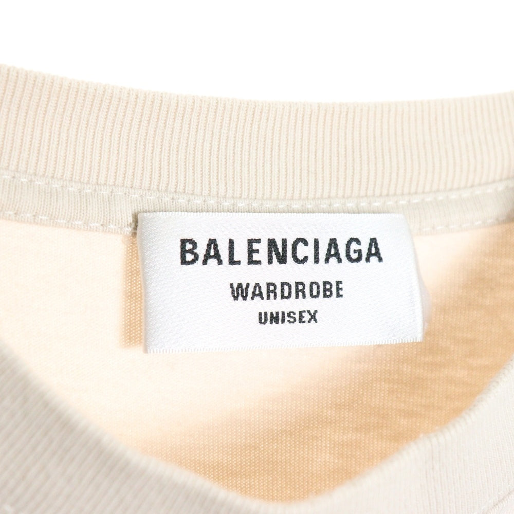 BALENCIAGA(バレンシアガ) 20SS コピーライト ロゴ クルーネック半袖Tシャツ オフホワイト 612965