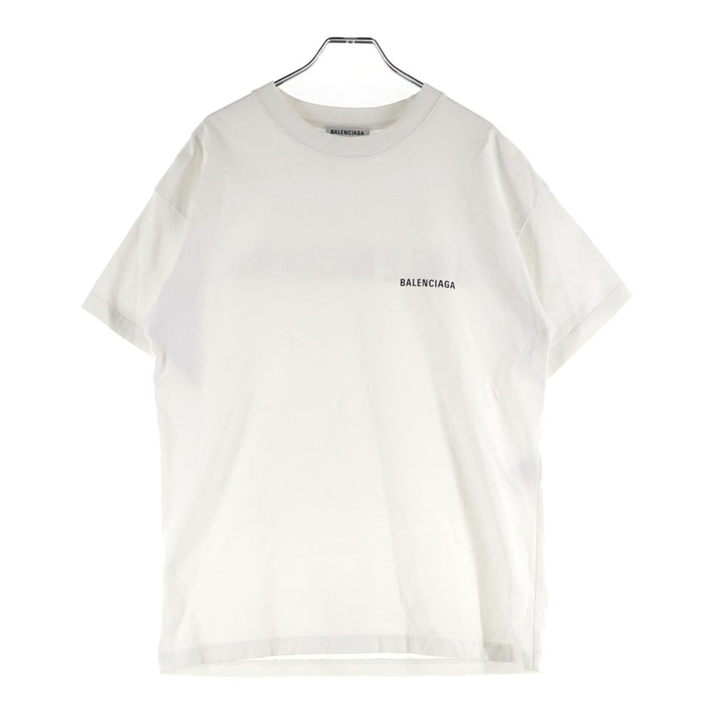 BALENCIAGA(バレンシアガ) 20SS LOGO PRINT S/S TEE ロゴ クルーネック半袖Tシャツ ホワイト 612965 TIVG5