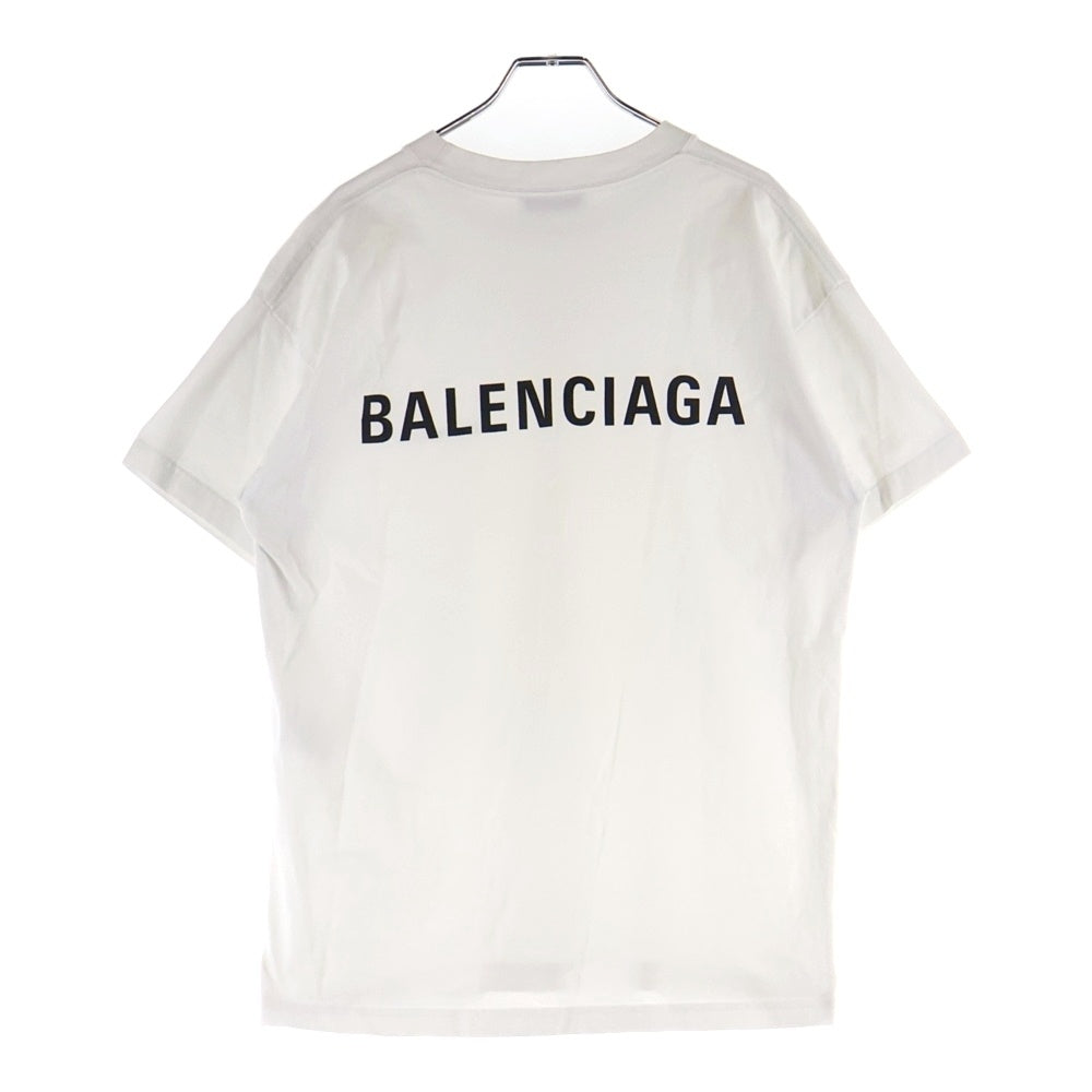 BALENCIAGA(バレンシアガ) 20SS LOGO PRINT S/S TEE ロゴ クルーネック半袖Tシャツ ホワイト 612965 TIVG5