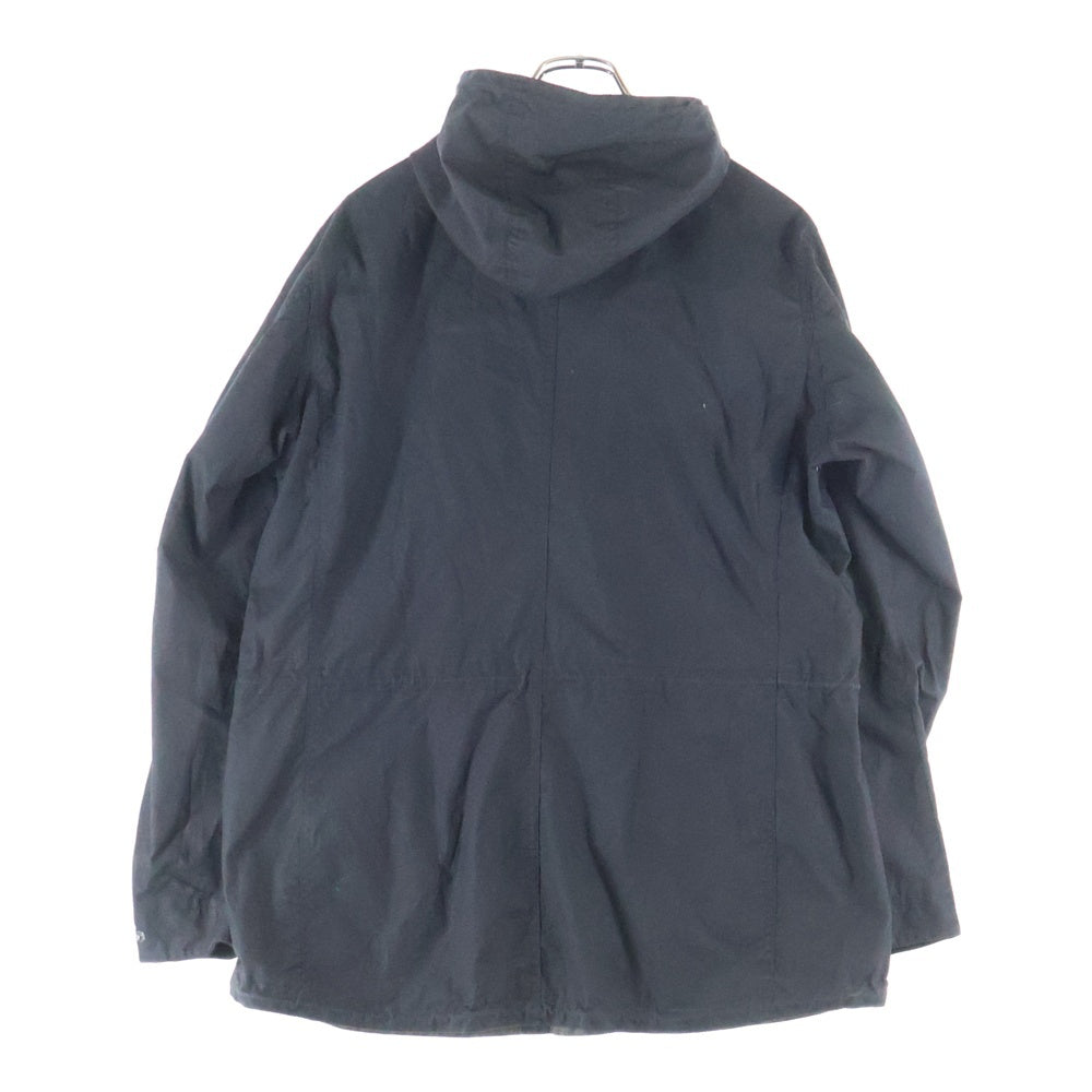 Barbour(バブアー) × MARGARET HOWELL マーガレットハウエル オイルド フーデッド ジップアップ ジャケット ブラック 579-5225001