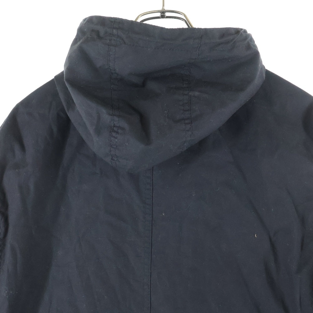 Barbour(バブアー) × MARGARET HOWELL マーガレットハウエル オイルド フーデッド ジップアップ ジャケット ブラック 579-5225001