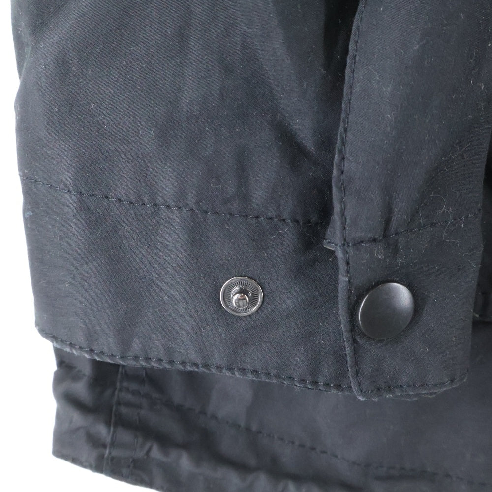Barbour(バブアー) × MARGARET HOWELL マーガレットハウエル オイルド フーデッド ジップアップ ジャケット ブラック 579-5225001