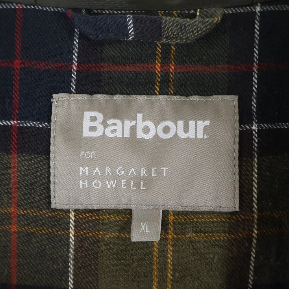 Barbour(バブアー) × MARGARET HOWELL マーガレットハウエル オイルド フーデッド ジップアップ ジャケット ブラック 579-5225001