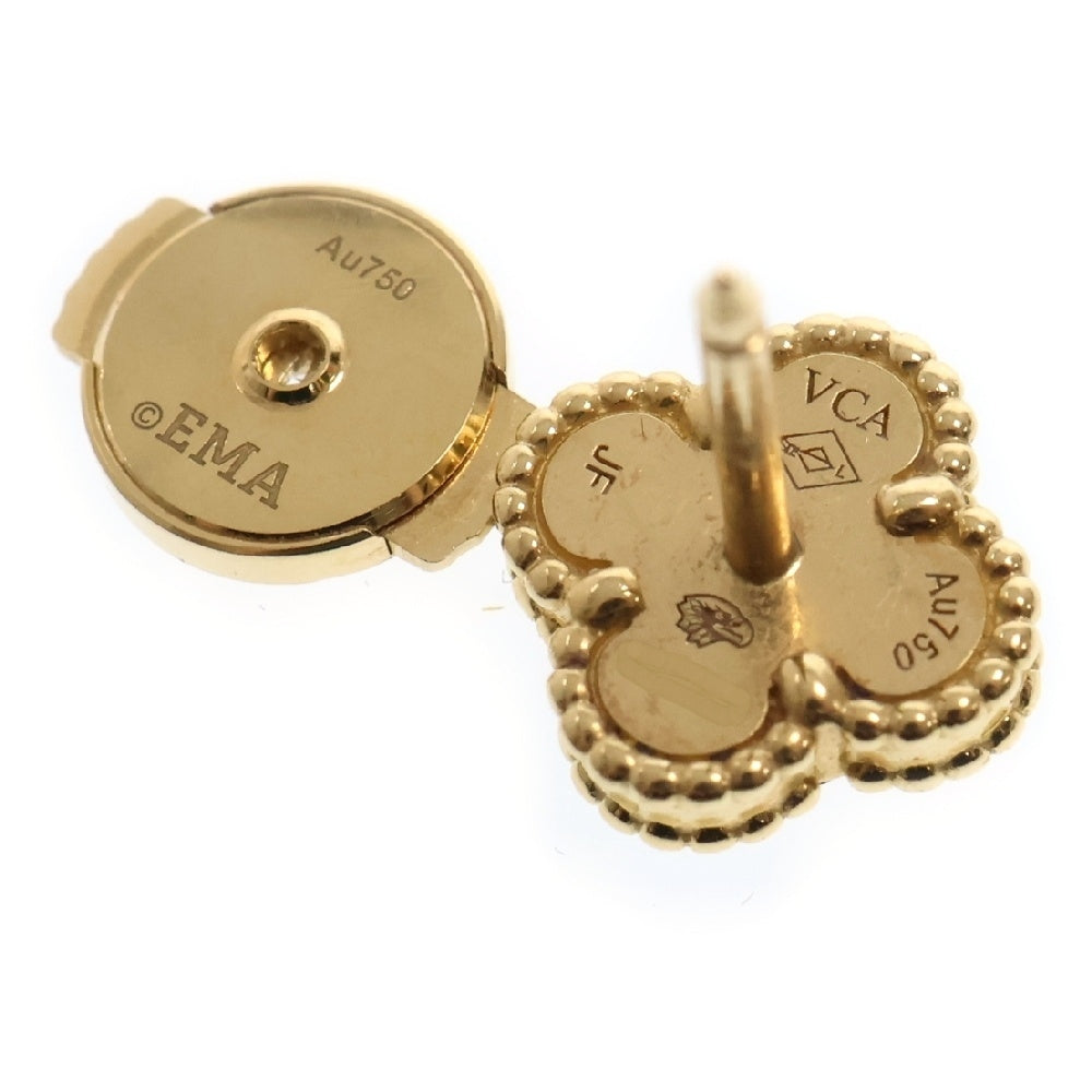 Van Cleef & Arpels(ヴァンクリーフアンドアーペル) スイートアルハンブラ オニキス ピアス Au750YG イエローゴールド VCARA44900 アクセサリー ジュエリー