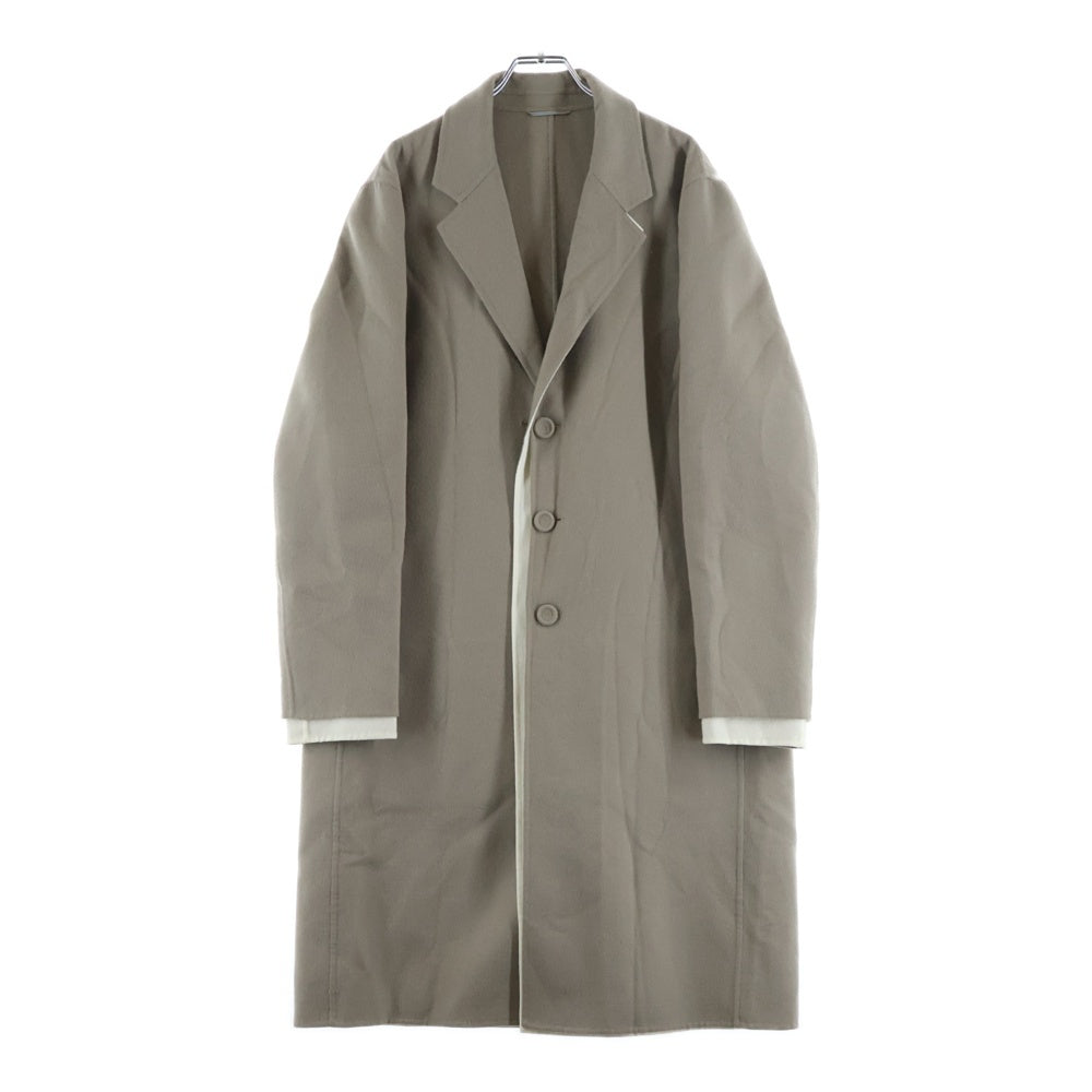 Christian Dior(クリスチャンディオール) 21AW ウール リバーシブル ダブルフェイス 3B チェスターコート ベージュ/アイボリー 193C382A4748