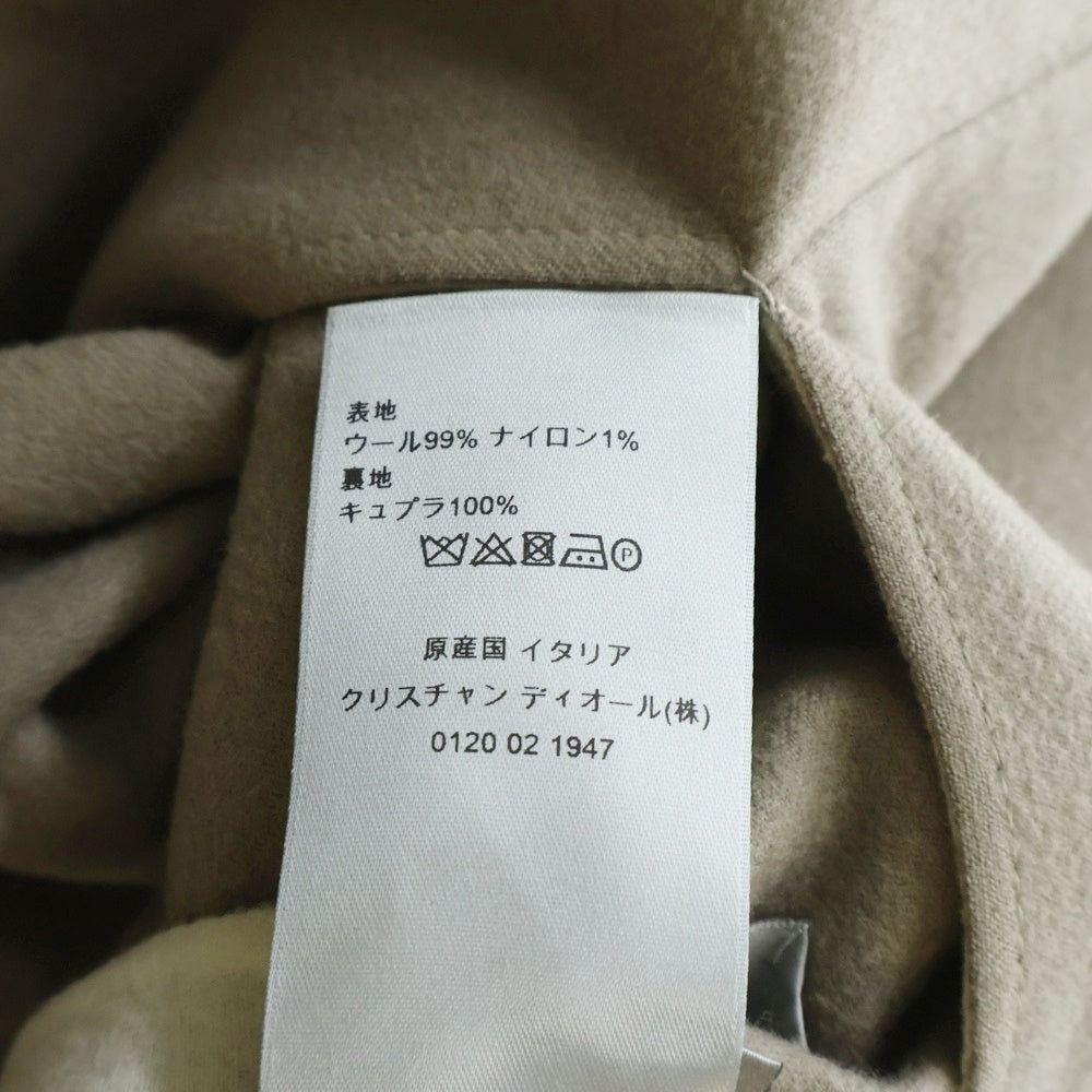 Christian Dior(クリスチャンディオール) 21AW ウール リバーシブル ダブルフェイス 3B チェスターコート ベージュ/アイボリー 193C382A4748