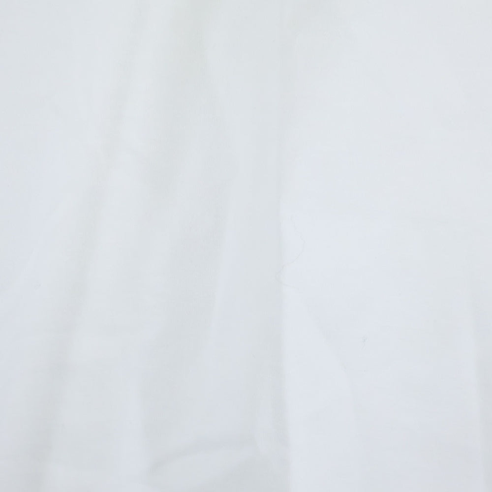 GIVENCHY(ジバンシィ) ラバーロゴプリント クルーネック 半袖Tシャツ カットソー ホワイト BM70YN3002
