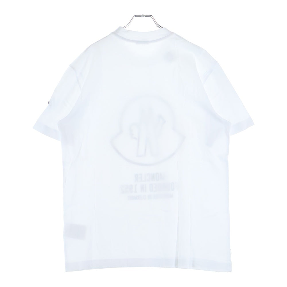 MONCLER(モンクレール) 22SS ビッグロゴプリント クルーネック 半袖Tシャツ カットソー ホワイト H10918C00029 8390T
