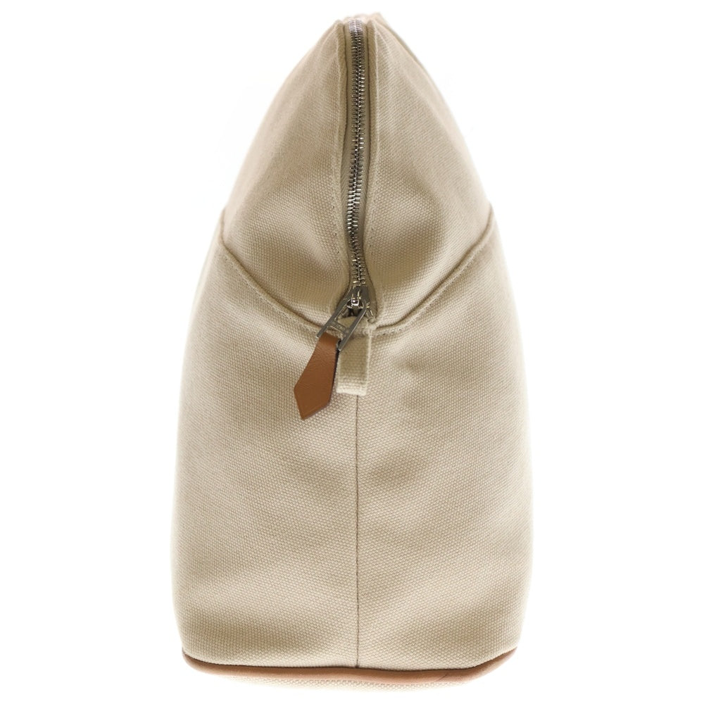 HERMES(エルメス) ボリード ポーチ GM ベージュ キャンバス