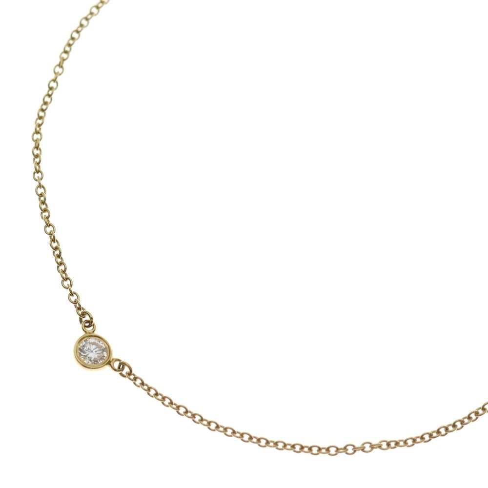 TIFFANY & Co.(ティファニー) バイザヤード 1Pダイヤモンド ネックレス イエローゴールド 750YG ジュエリー レディース