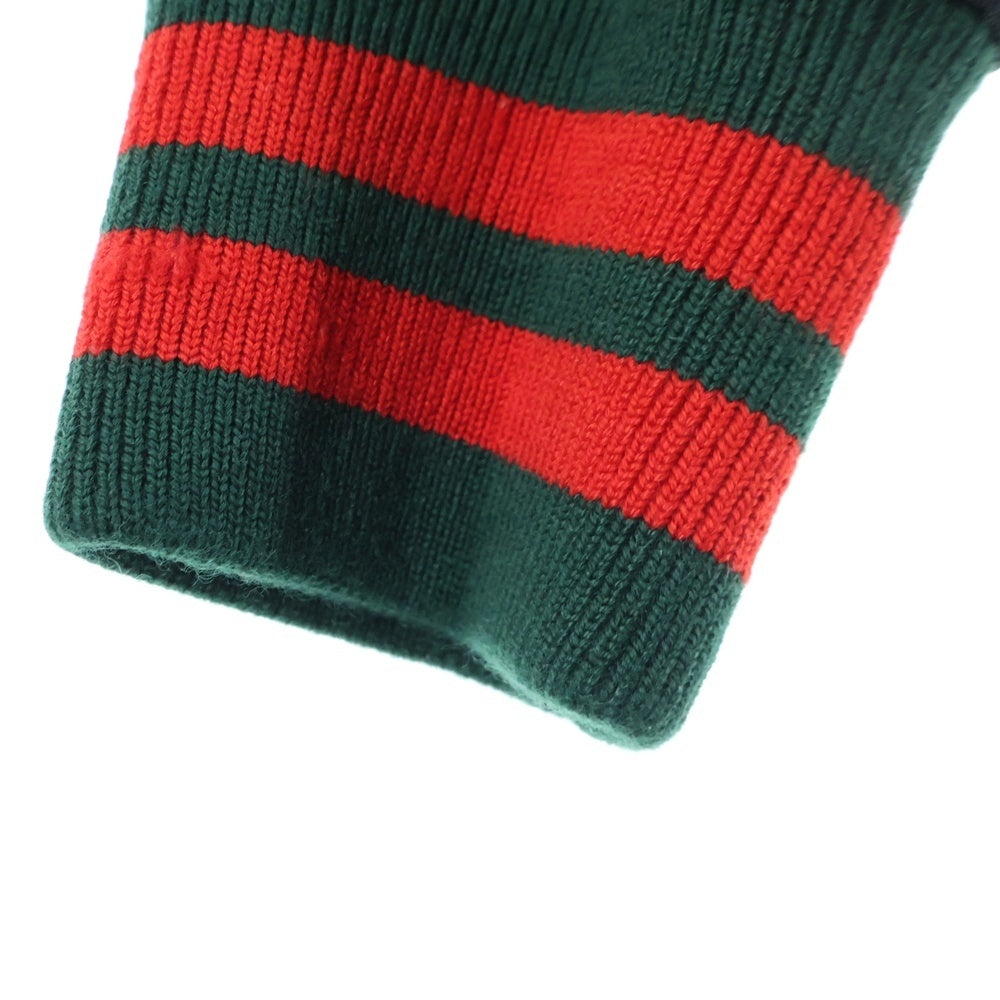 GUCCI(グッチ) サイドロゴライン テクニカルジャージー スタンドカラー ジップアップ トラックジャケット ブラック 474634