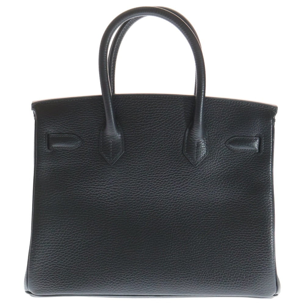 HERMES(エルメス) バーキン30 ハンドバッグ ノワール ブラック アルデンヌ ゴールド金具 □G刻印 レディース