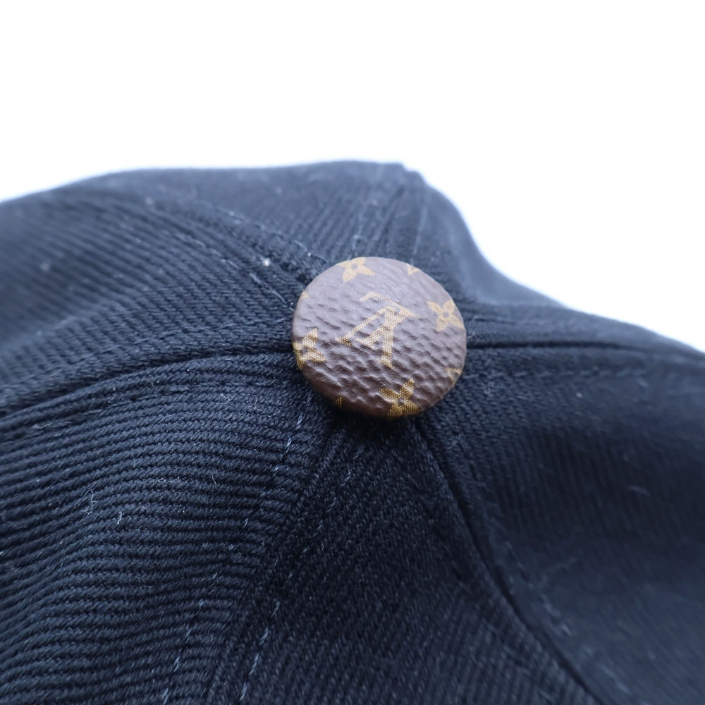 LOUIS VUITTON(ルイヴィトン) LV・デー キャップ ブラック キャンバス 帽子 M77807