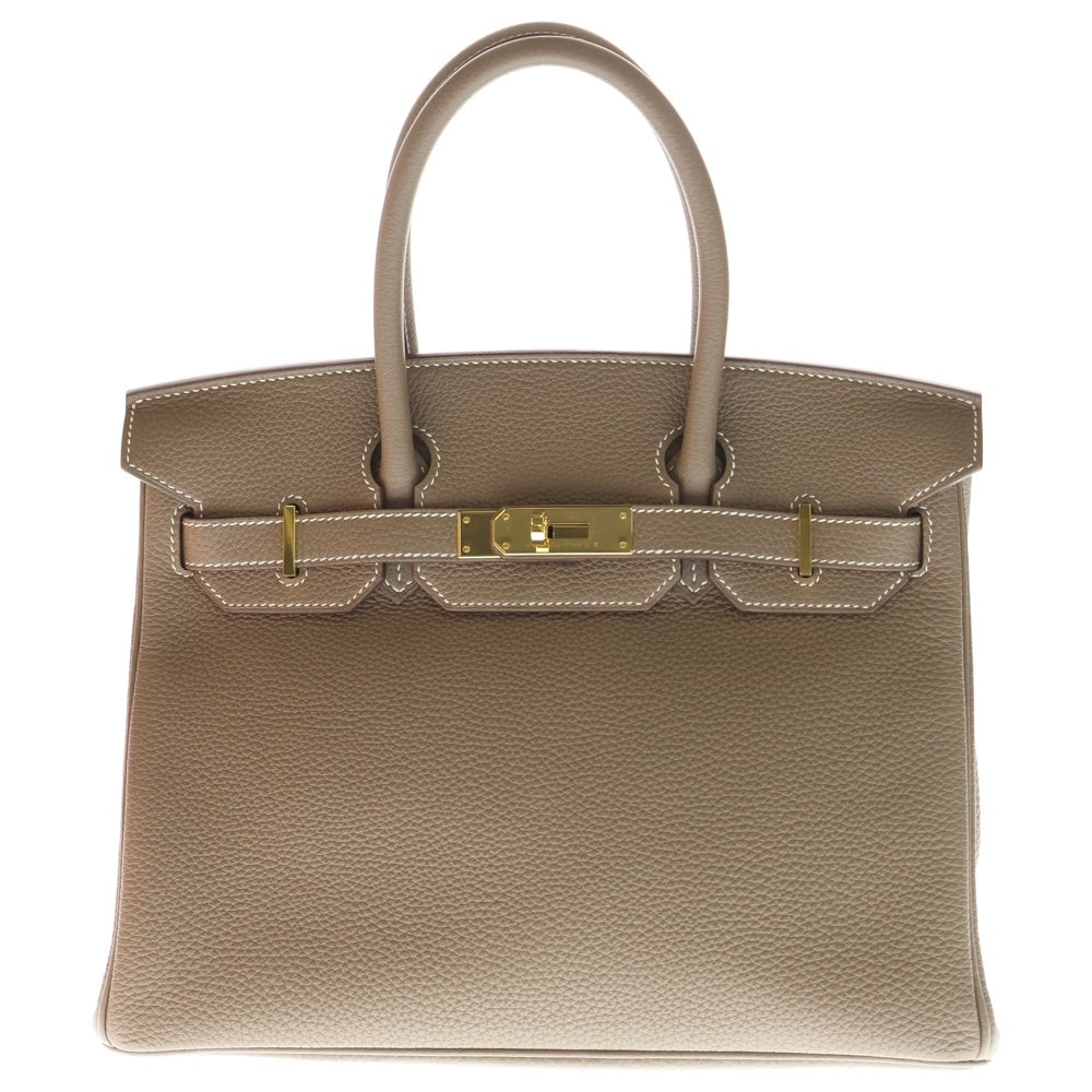 HERMES(エルメス) バーキン30 エトゥープ トゴ ゴールド金具 ハンドバッグ Y刻印 レディース