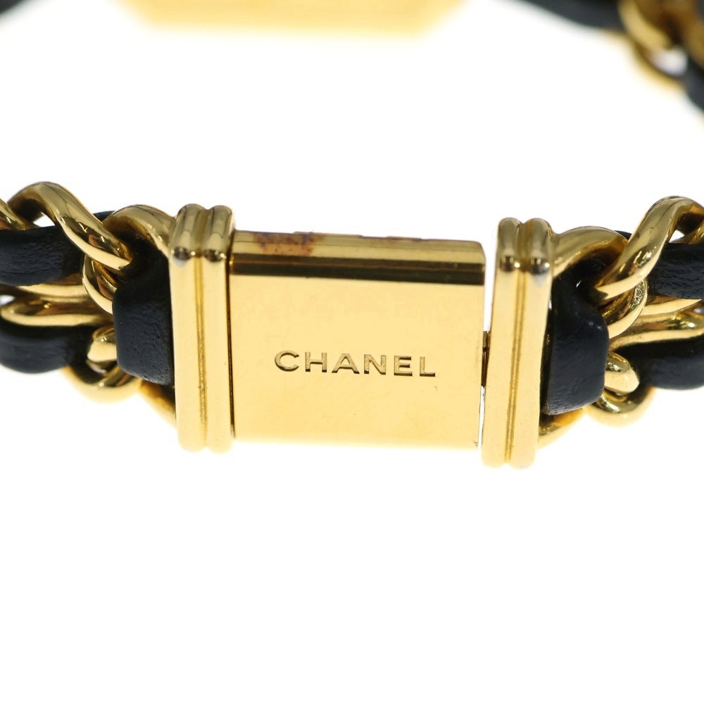 CHANEL(シャネル) プルミエールM 黒文字盤 SS×レザー/QZ H0001 腕時計 レディース