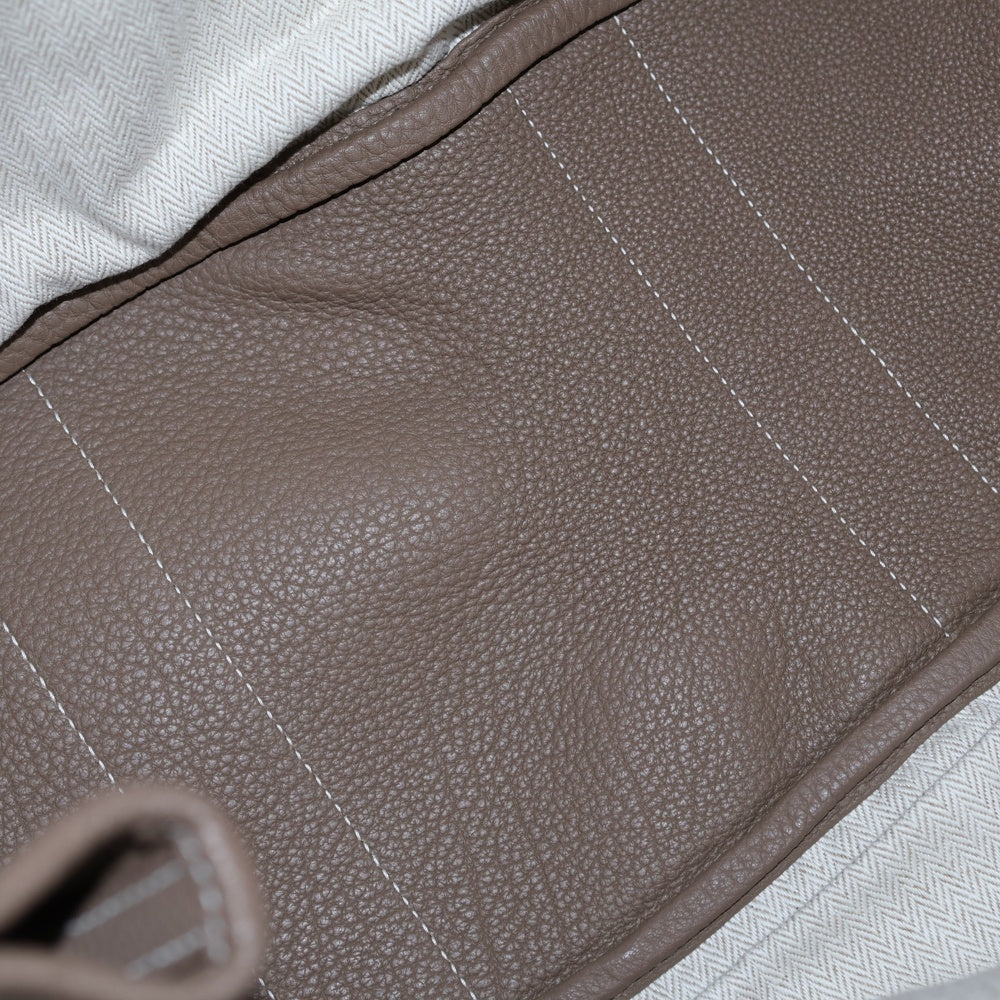 HERMES(エルメス) ガーデンパーティPM ネゴンダ エトゥープ ハンドバッグ トートバッグ A刻印 シルバー金具 レディース