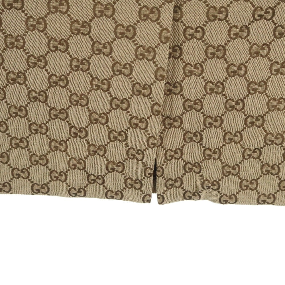 GUCCI(グッチ) GG Canvas Skirt GGロゴ 総柄 キャンバス スカート レディース ベージュ 681567