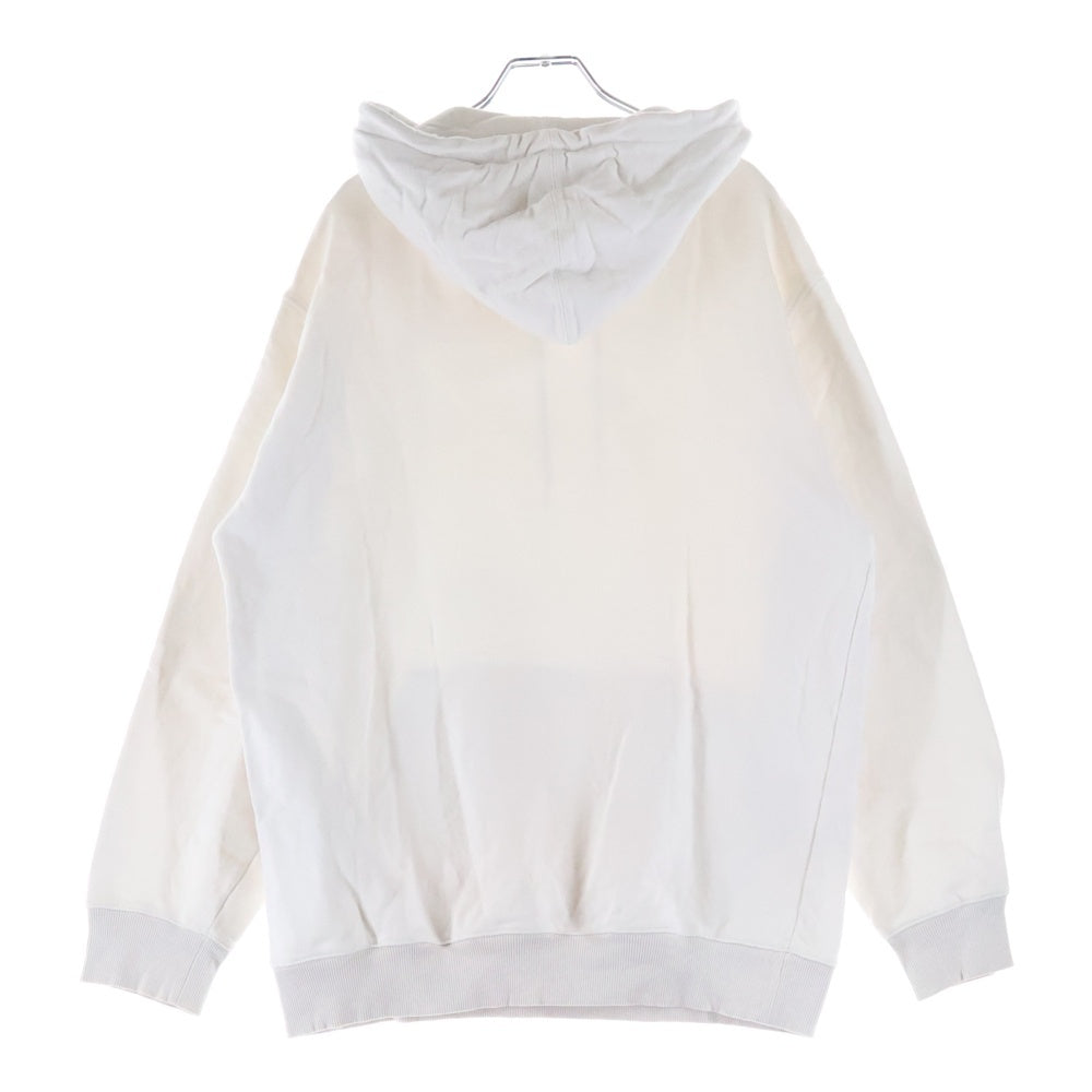 PRADA(プラダ) 21SS トライアングル エンボスロゴ プルオーバー スウェットパーカー フーディー ホワイト UJL185 レディース