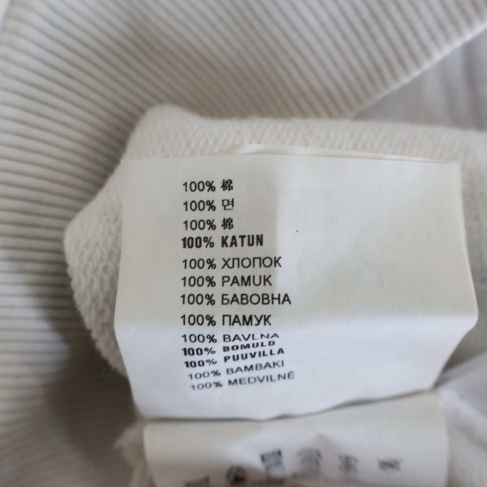 PRADA(プラダ) 21SS トライアングル エンボスロゴ プルオーバー スウェットパーカー フーディー ホワイト UJL185 レディース